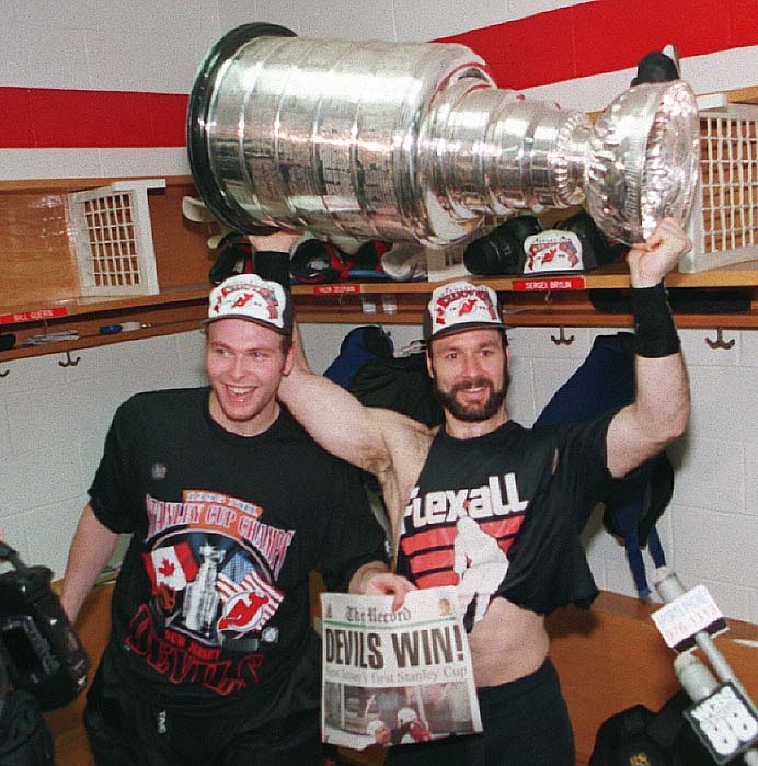 Brodeur, Stevens headline Devils '95 cup celebration